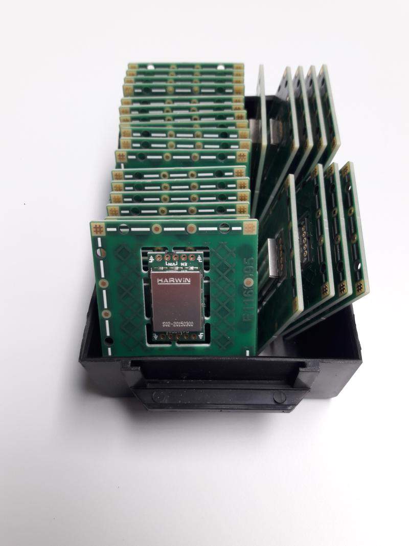 Production batch of E-REON ultra-low-noise power supply modules