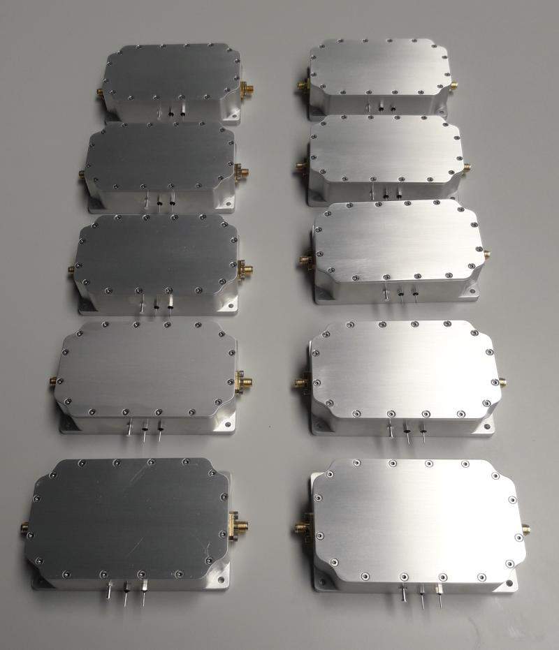 Production batch of ten aluminium-housed E-REON RF modules