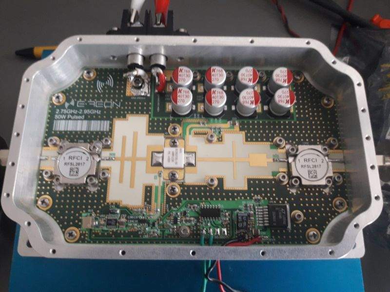 Open E-REON 50 W S-band pulsed and continuous-wave RF driver assembly