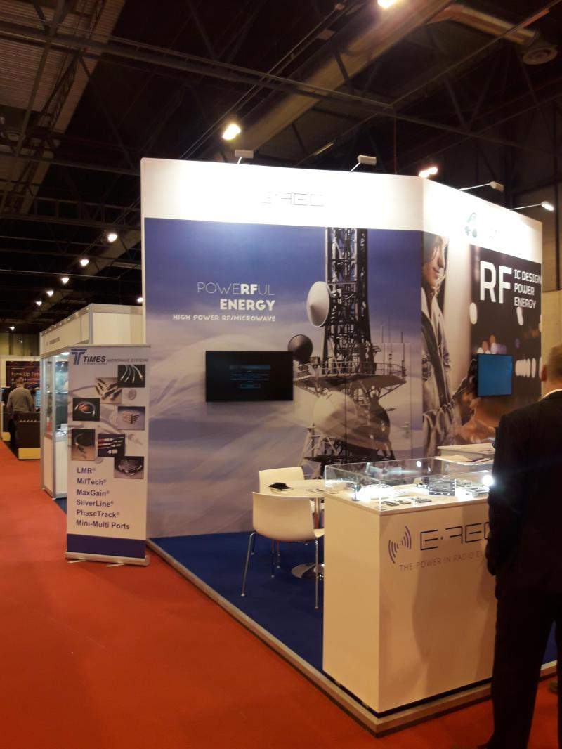 E-REON exhibition stand at European Microwave Week 2018 in Madrid